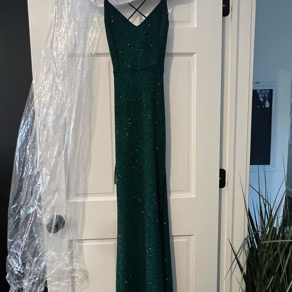 Elegant Green Evening Dress